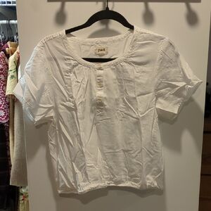 Pact Cream Short Sleeve Top